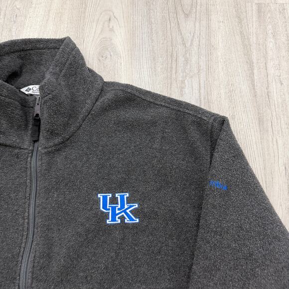 Columbia University of Kentucky Wildcats Full Zip Fleece Men's XL Gray Blue NCAA - Picture 3 of 9